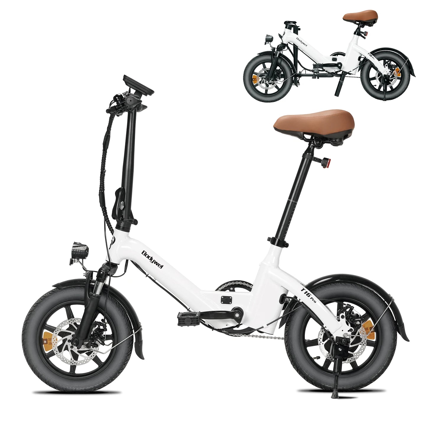 Bodywel T16PRO 14 Inch Foldable Electric Bike 250W 36V City E Bike