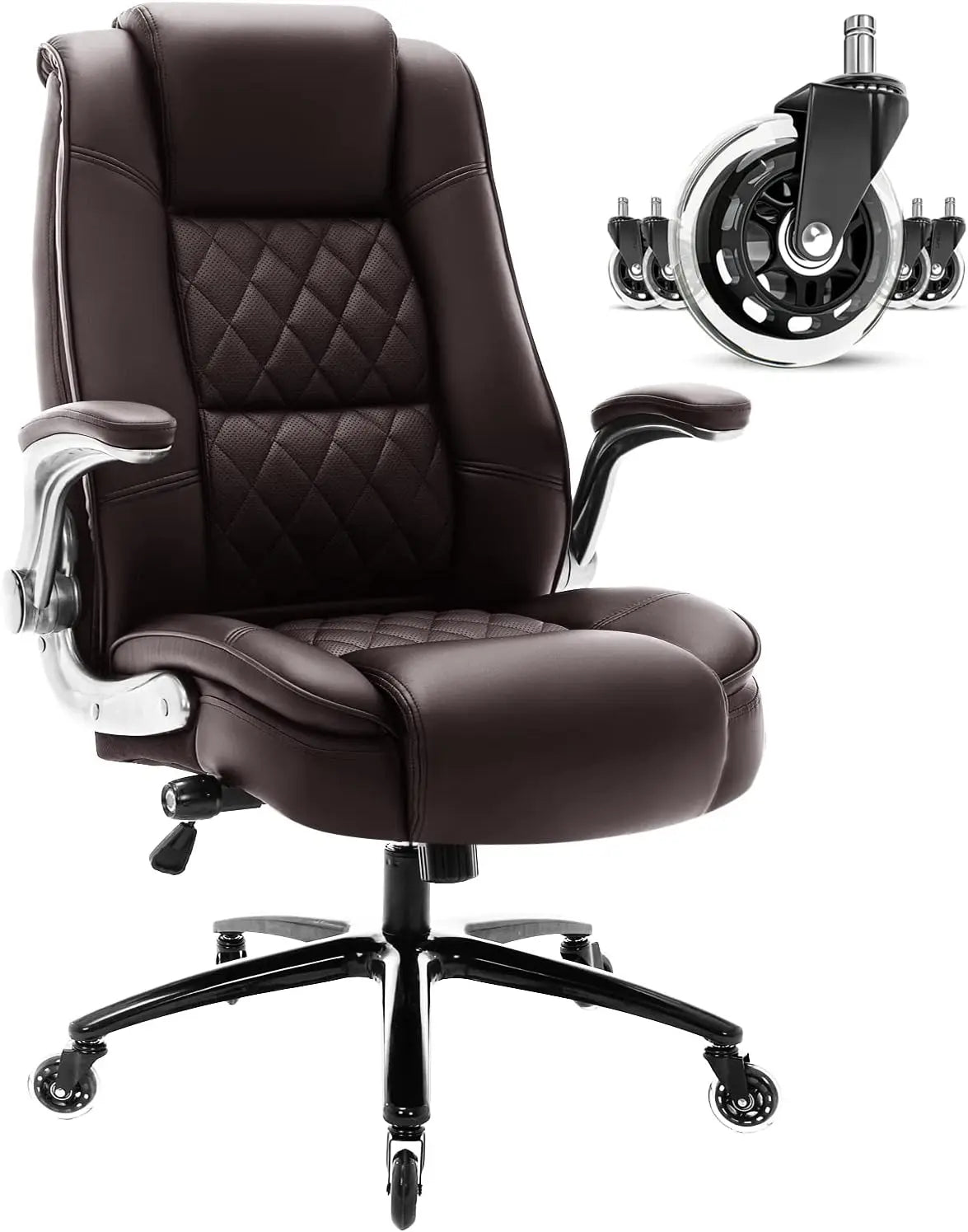 High Back Executive Office Chair with Adjustable Lumbar Support - Antland Marketplace
