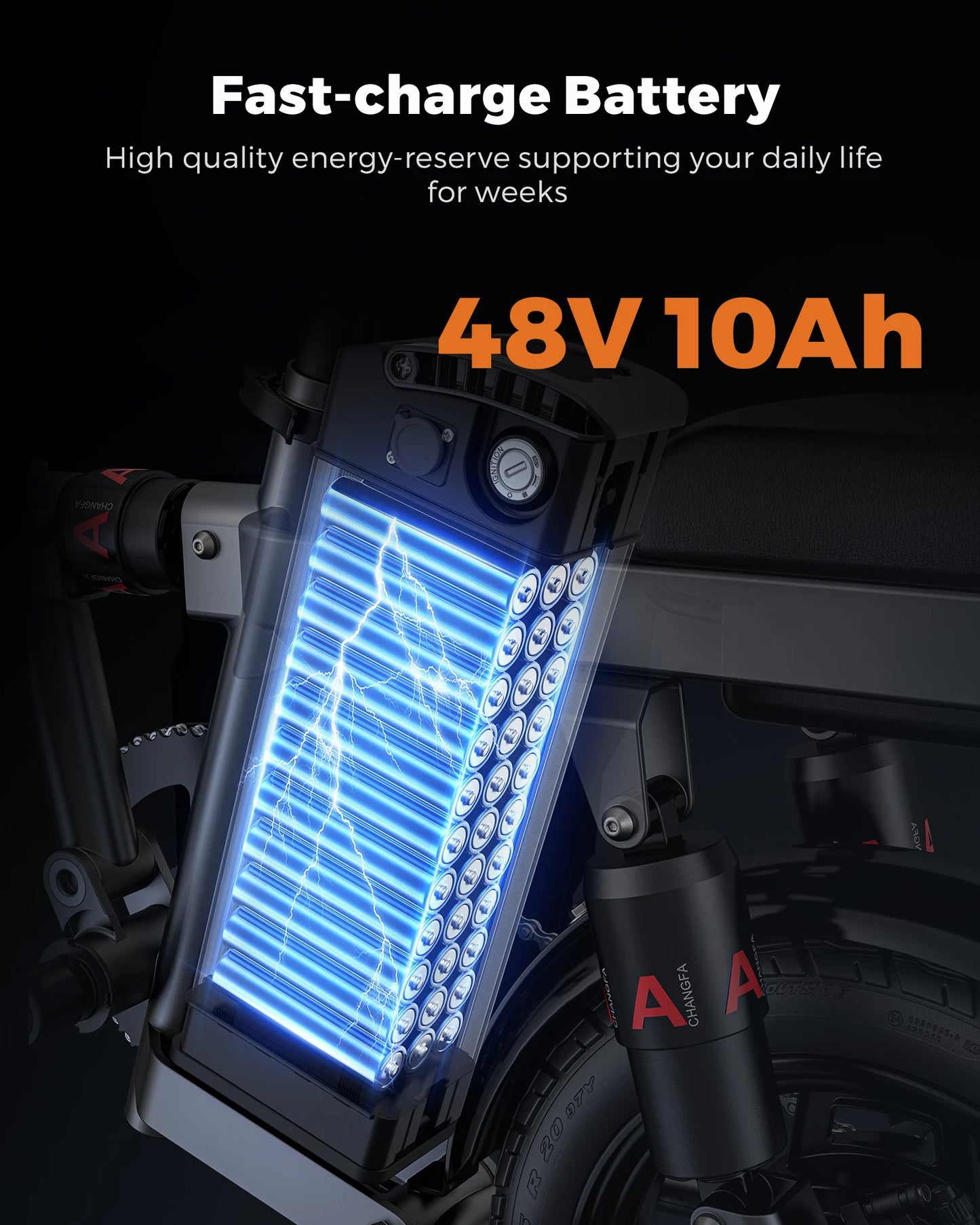 Engwe T14 Folding Fat Tire Electric Bike 600W City Commuter 48V