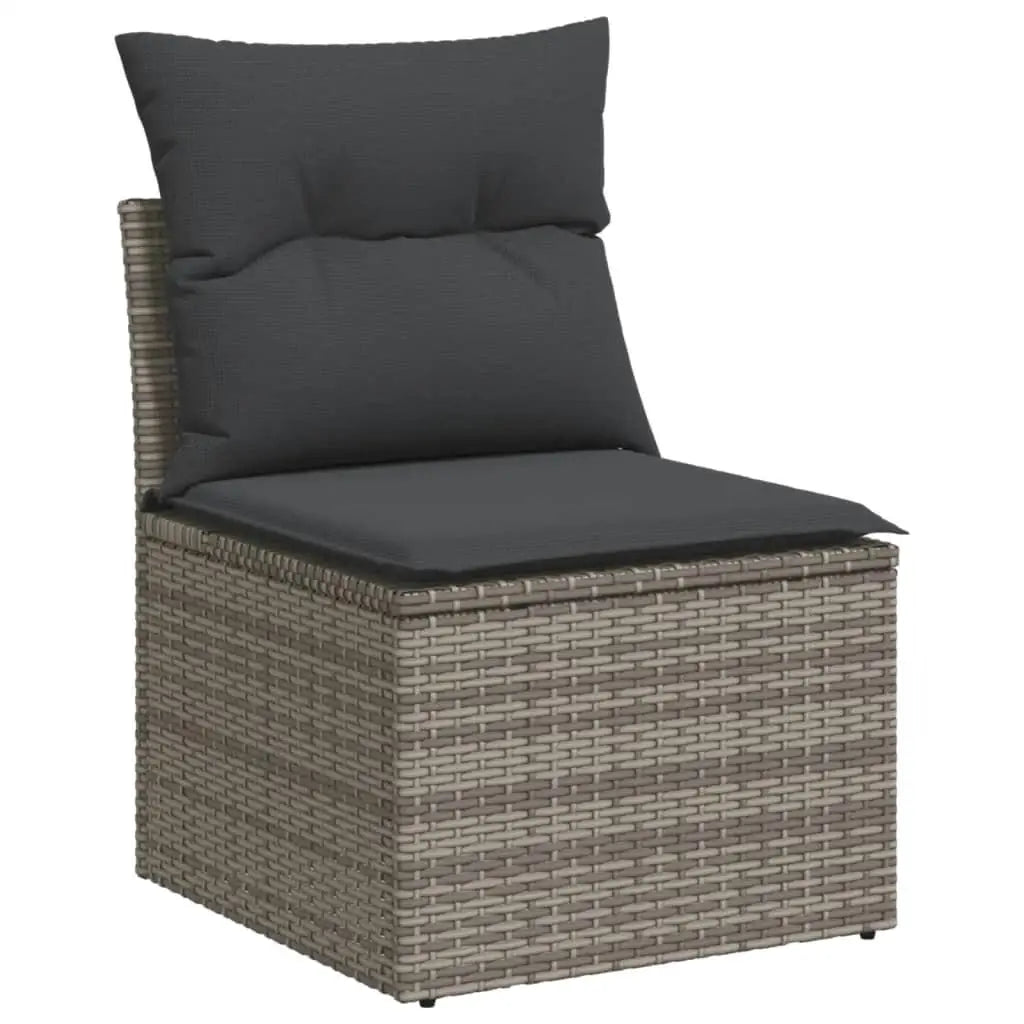 Gray And Dark Gray Garden Sofa Set Outdoor Patio Furniture