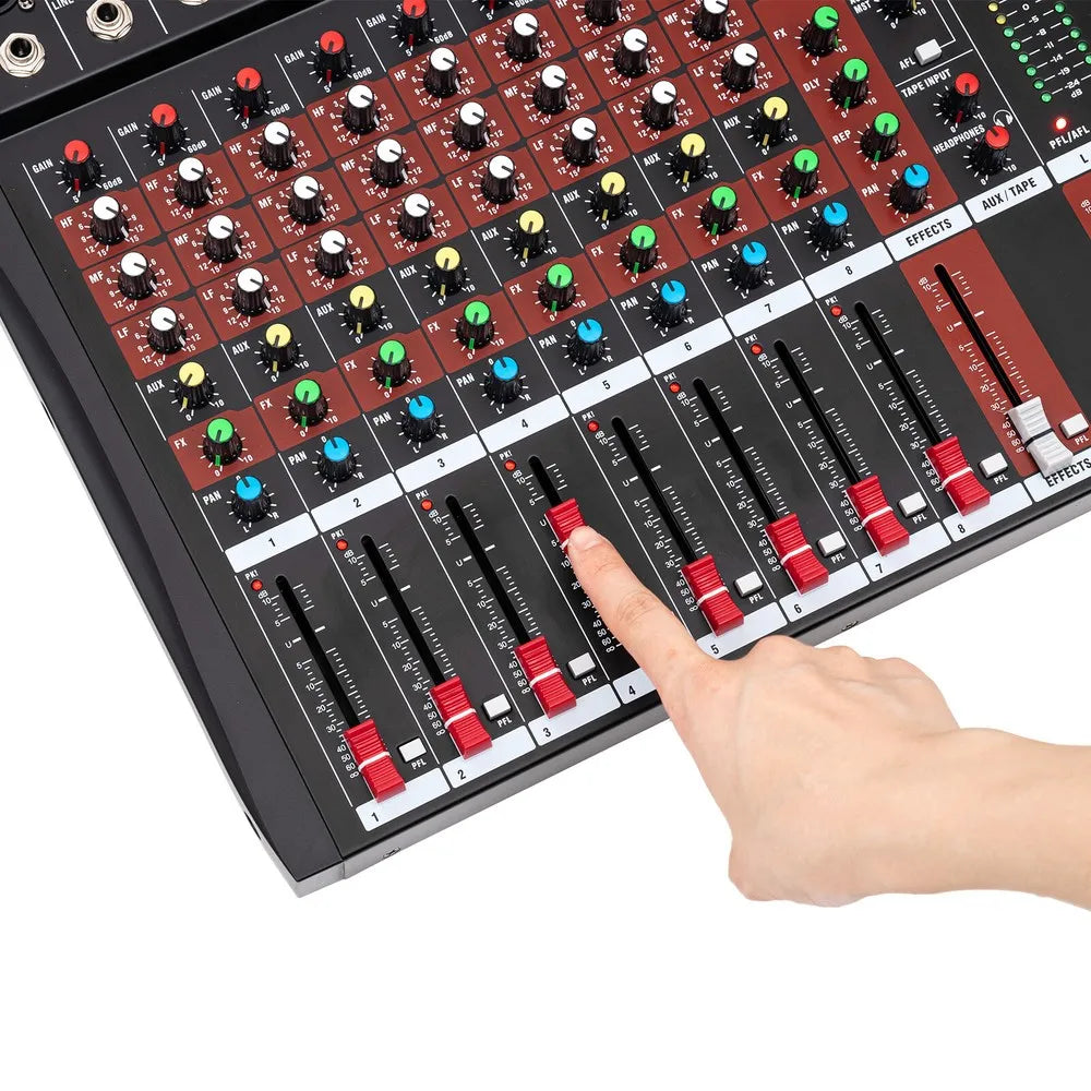 8 Channel Bluetooth Live Studio Audio Mixer Console