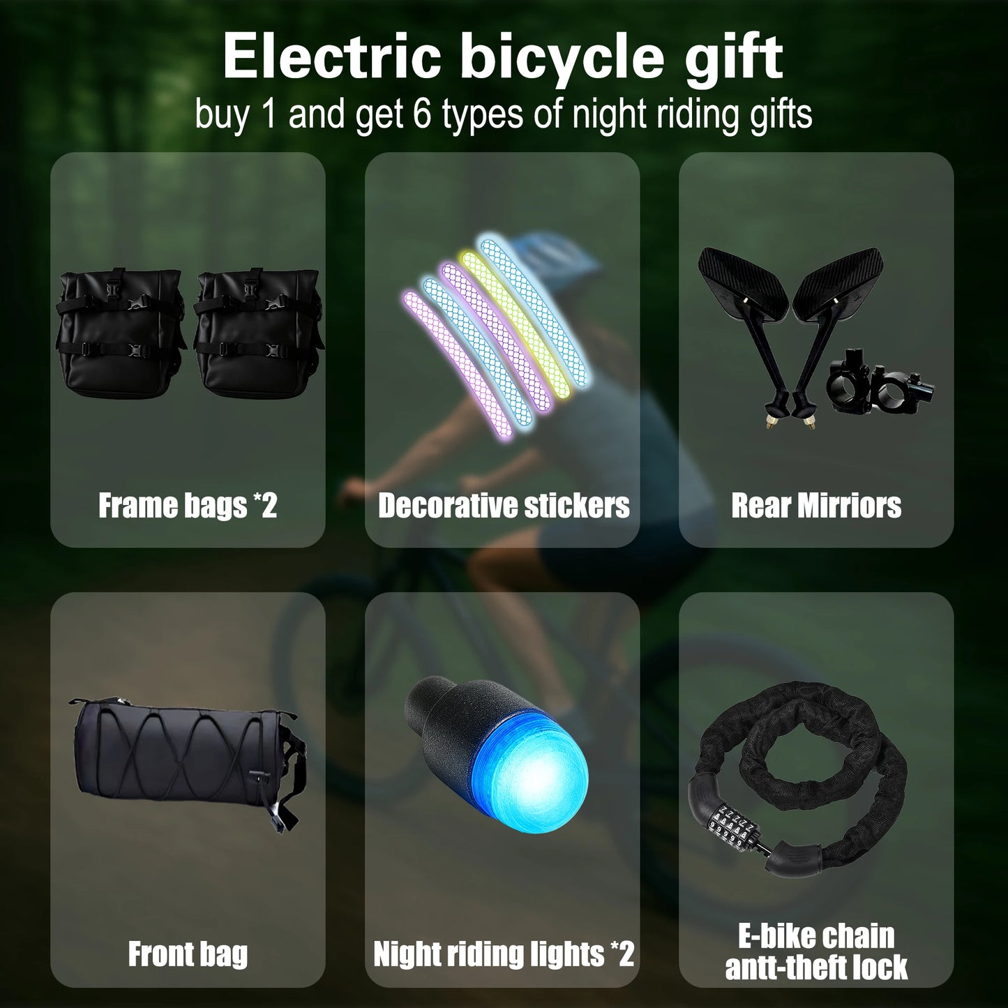 Baolujie M2 Electric Mountain Bike 60V 2000W 20inch Ebike