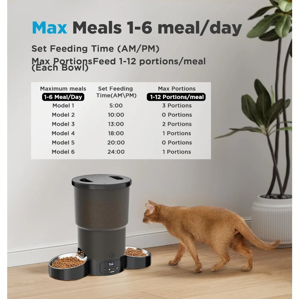 5L Automatic Cat Feeder for Multiple Pets with Programmable Meals - Antland Marketplace