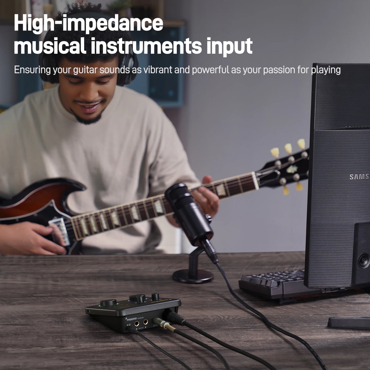 MAONO USB Audio Interface 24-bit for Music Recording