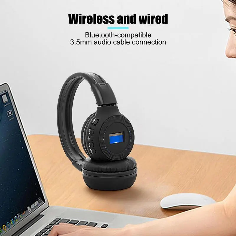 Noise Cancelling Bluetooth Headphones with TF Card Support