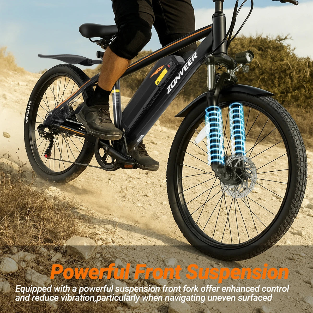 M26 Electric Bicycle 1000W Peak Motor 360Wh 26 Inch Ebike