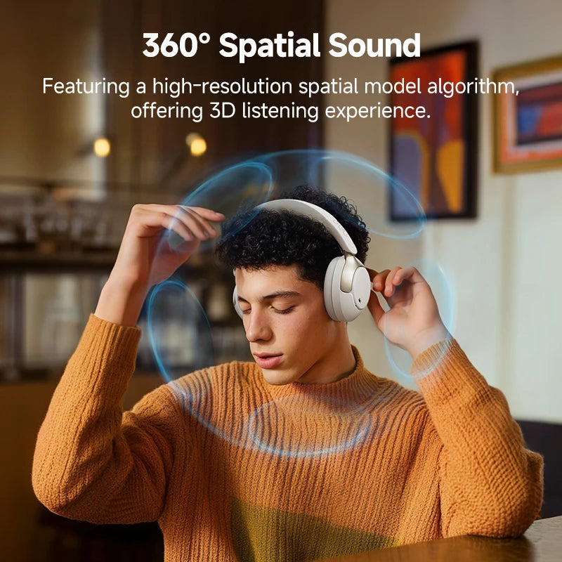 QCY H3 Pro Wireless Headphones with 50dB ANC and LDAC Audio - Antland Marketplace