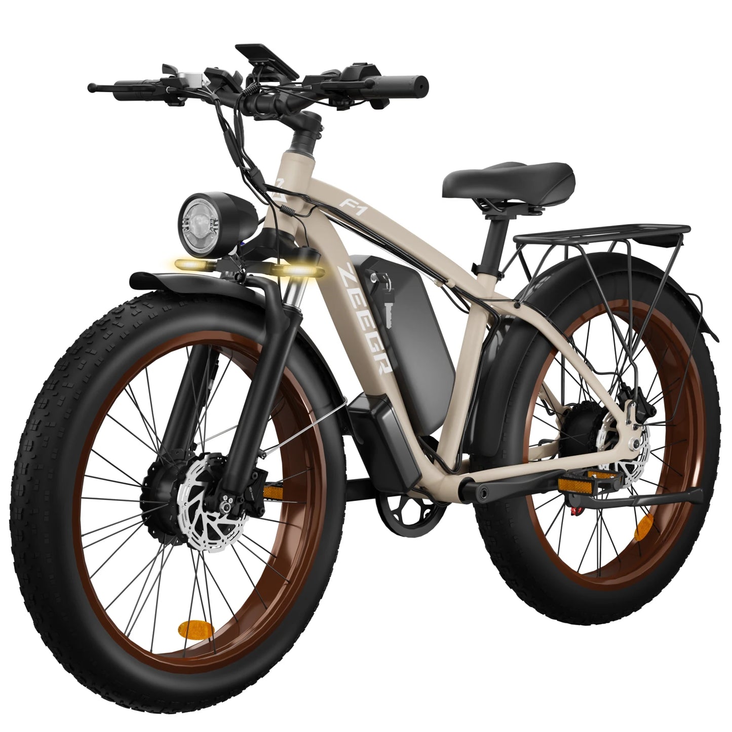 Moobelo M1 48V 2000W Dual Motor Fat Tire E Bike Front Suspension 26 Inch