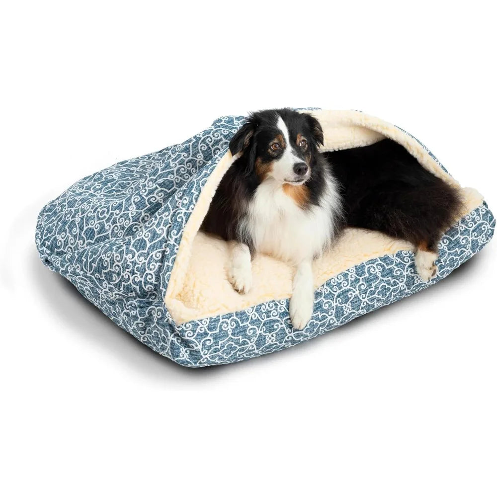 Cozy Cave Rectangle Dog Bed for Medium and Large Pets - Antland Marketplace