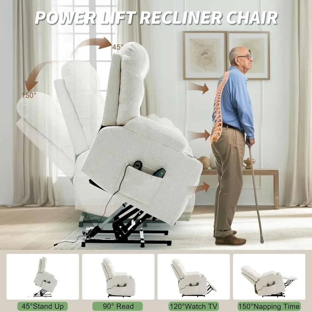 Power Recliner Chair with Massage and Heating for Comfort - Antland Marketplace