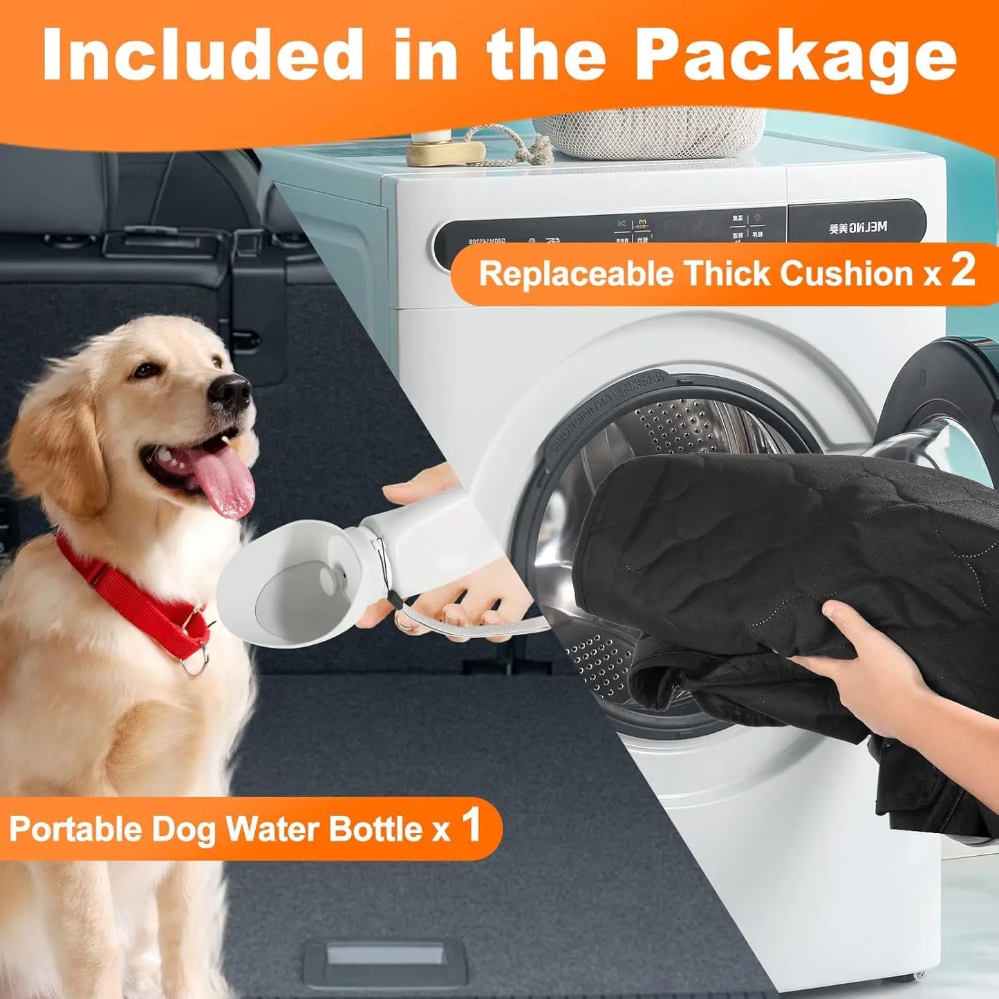Waterproof Foldable Dog Car Seat Safety Hammock Cover - Antland Marketplace