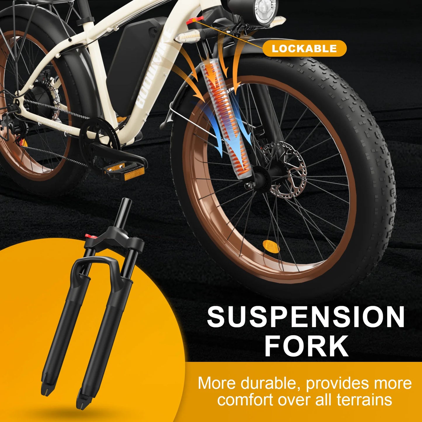 Zeegr F1 Fat Tire Electric Bike 1000W 48V 16Ah Lithium Battery Offroad US Stock