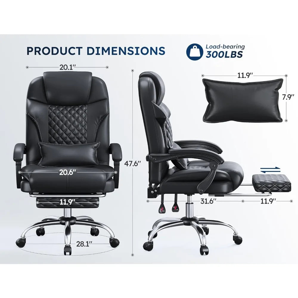 Ergonomic Office Chair with Footrest and Lumbar Support - Antland Marketplace