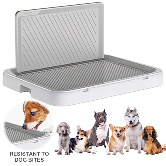 Dog Potty Tray With Pee Wall Portable Anti Splash Training Pee Pad Holder For Puppies And Dogs