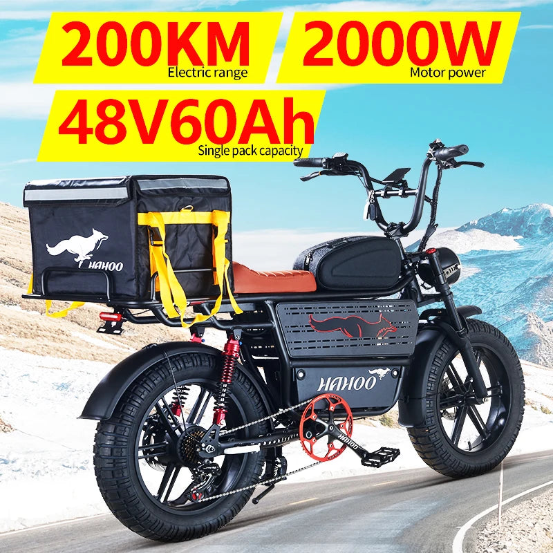 HAHOO H20 Electric Mountain Bike 2000W Dual Suspension