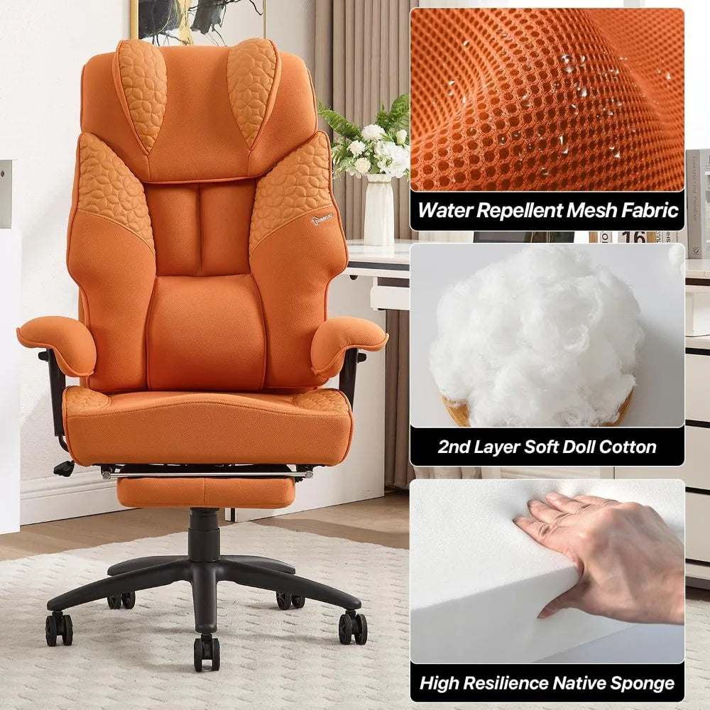 Big and Tall Ergonomic Office Chair with Footrest - Antland Marketplace