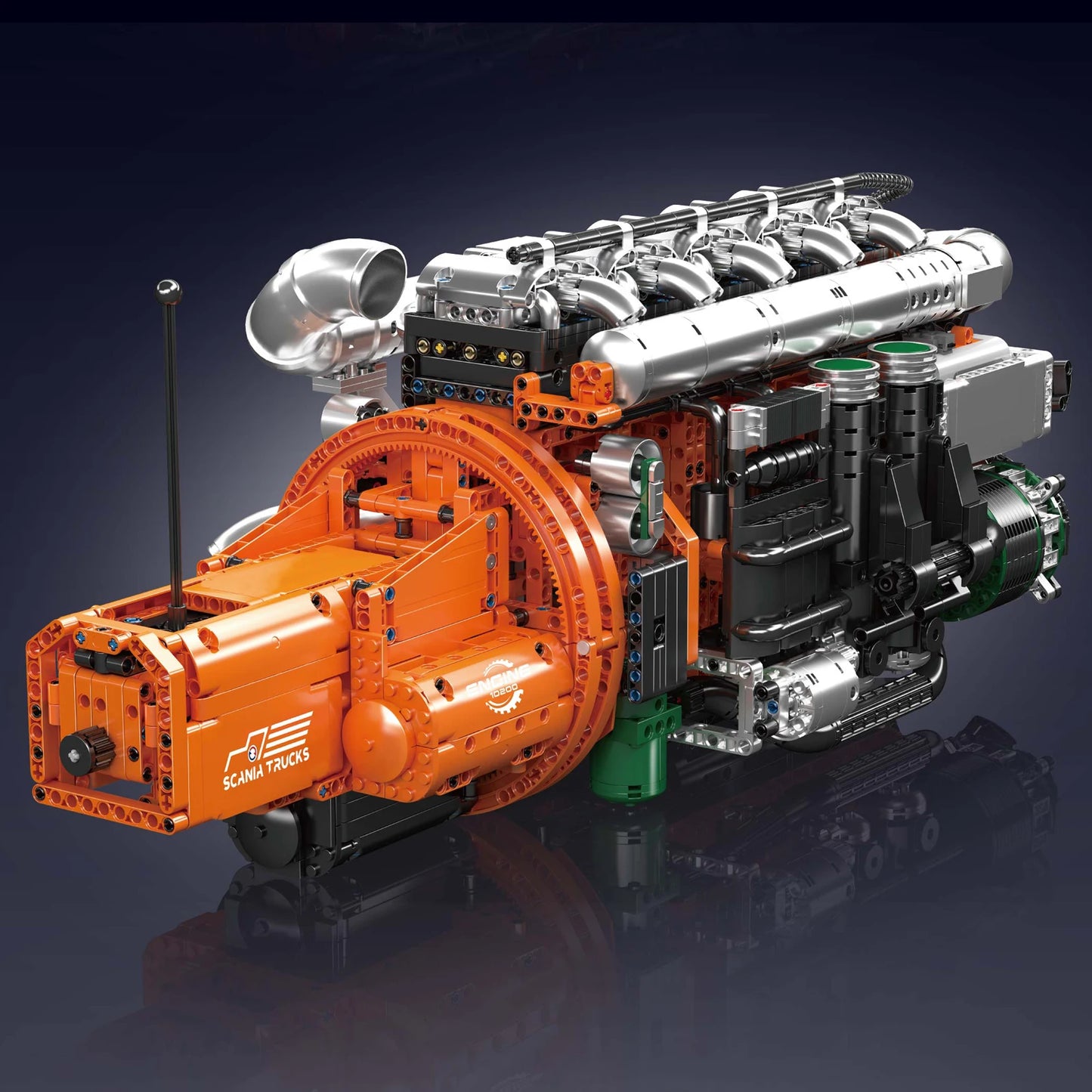 Mould King 10200 Technical Engine Building Block Set Kids