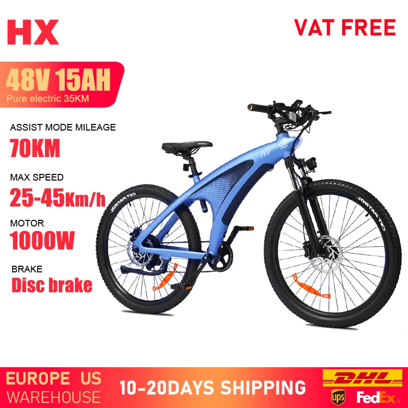 HX Q5 2000W Electric Mountain Bike 27.5 Off Road E Bike