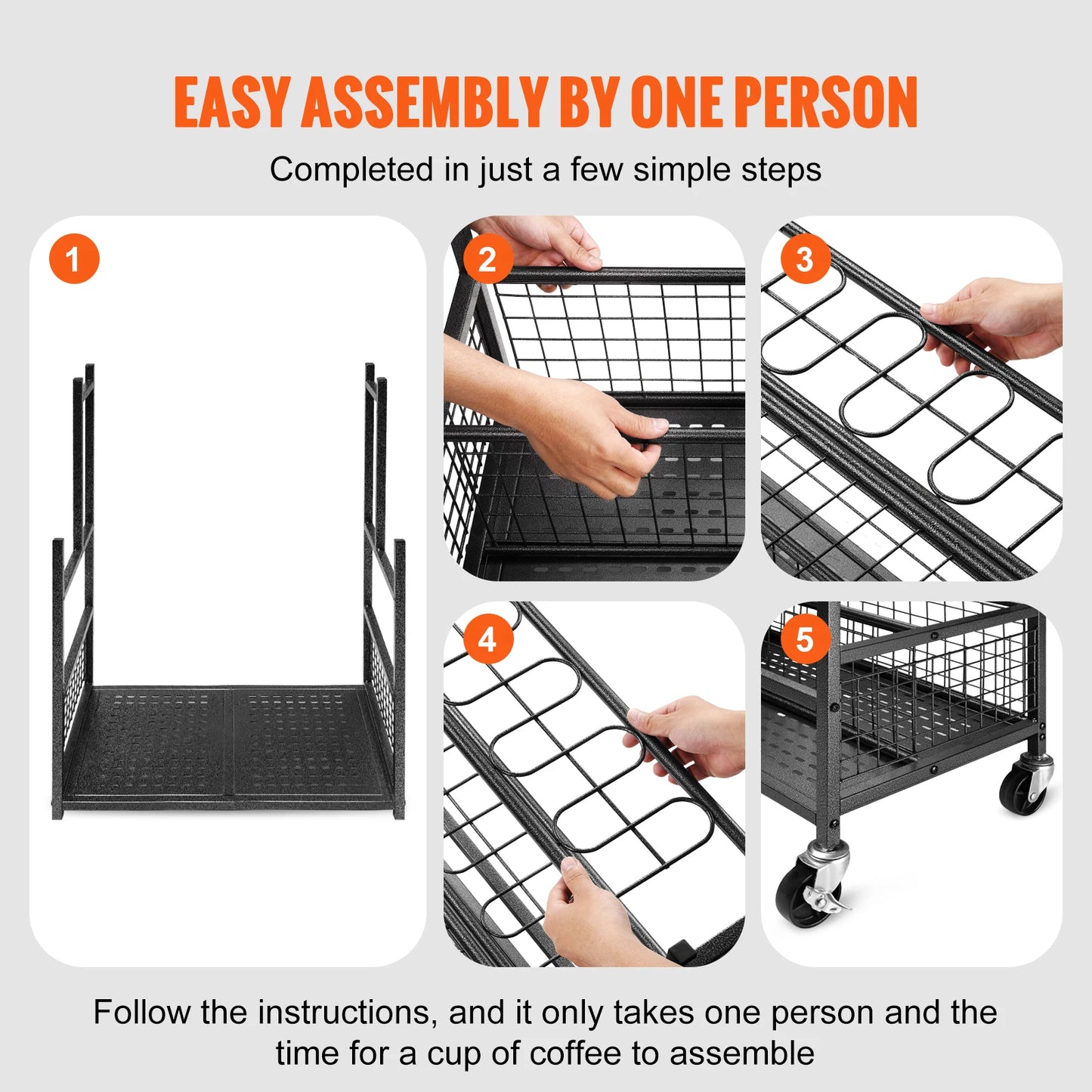 SucceBuy 16 Slots Garden Tool Organizer Tower Rack Hooks