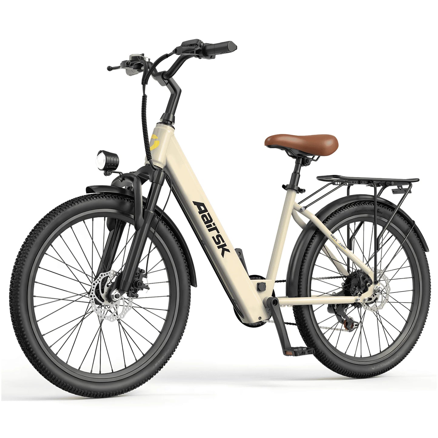 750W Electric Bike 24 Inch Wheel Dual Disc Brakes 7 Speed For Adults