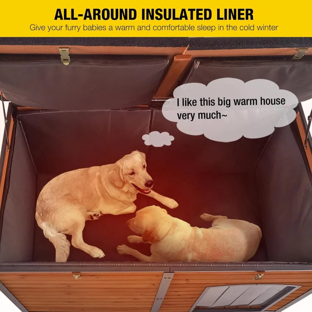 Large Insulated Dog House for Winter Outdoor Indoor Use - Antland Marketplace