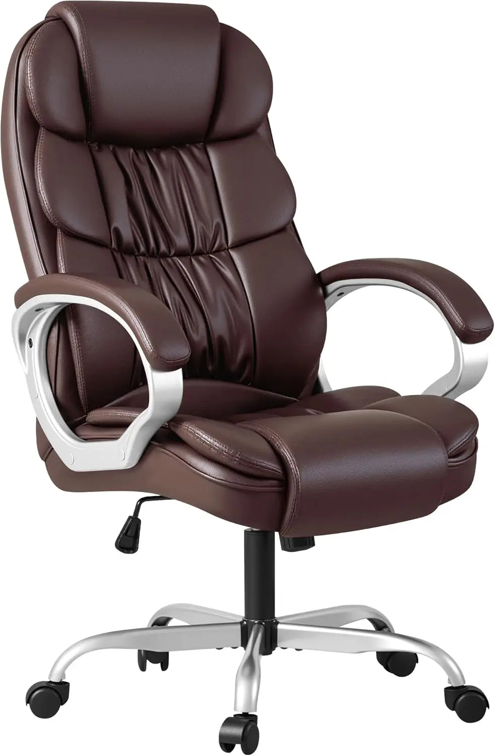 High Back Adjustable PU Leather Office Chair for Comfort - Antland Marketplace
