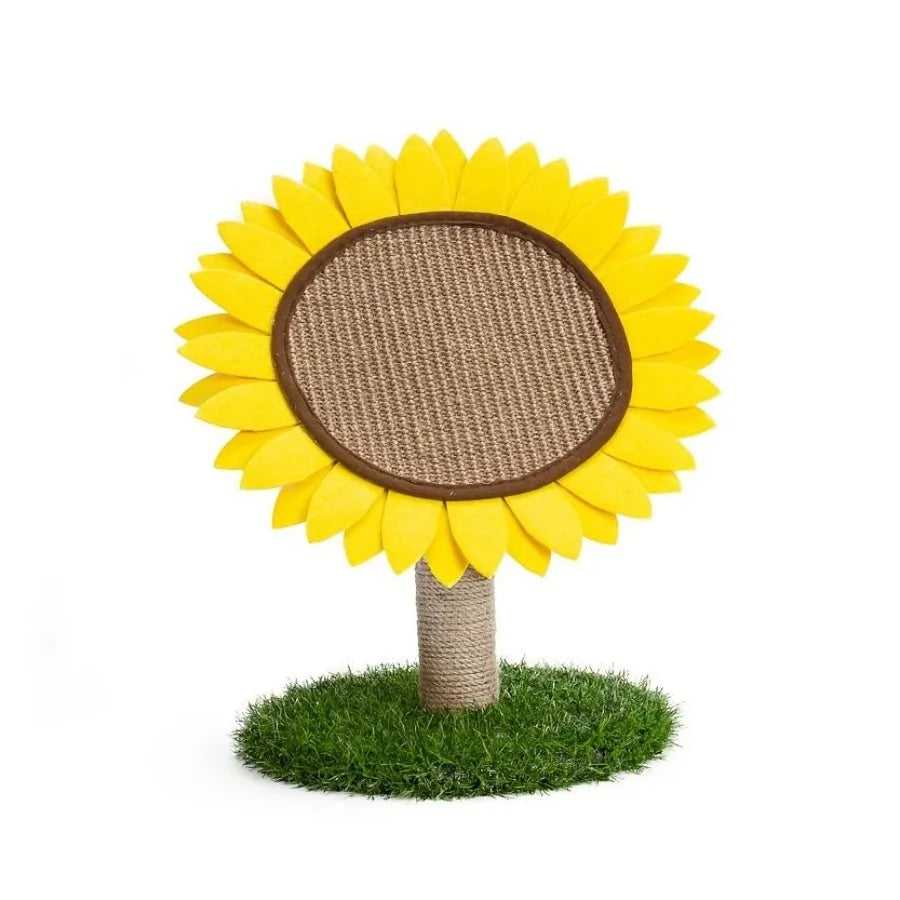 Sunflower Cat Scratching Post For Indoor Cats Kitten Flower Scratch Board Durable Cat Toy