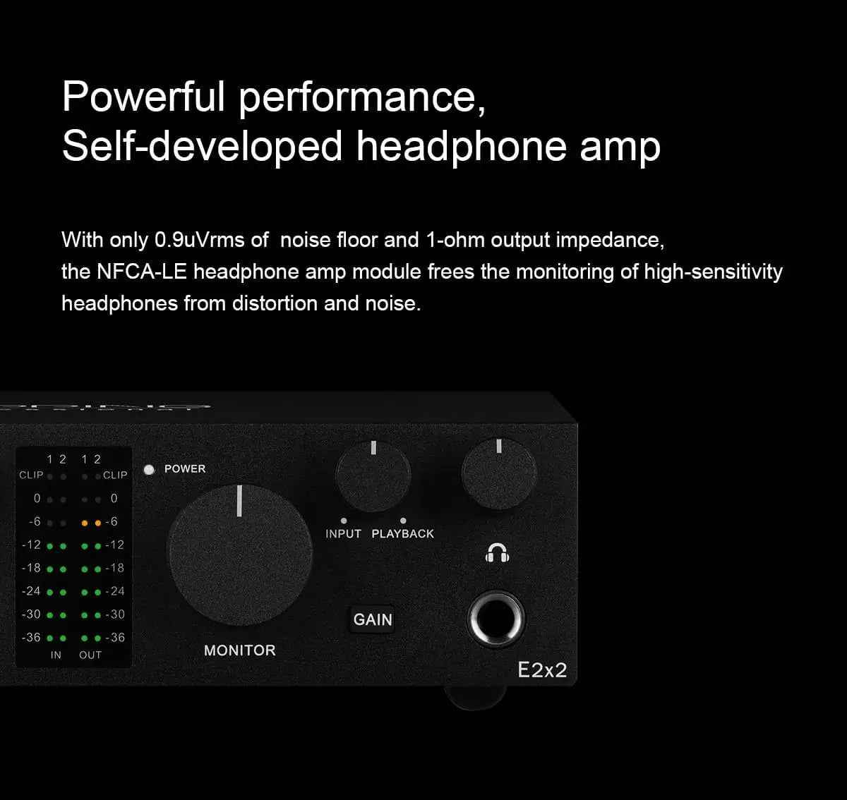 E2X2 USB Audio Interface High Performance Mixer and Recorder
