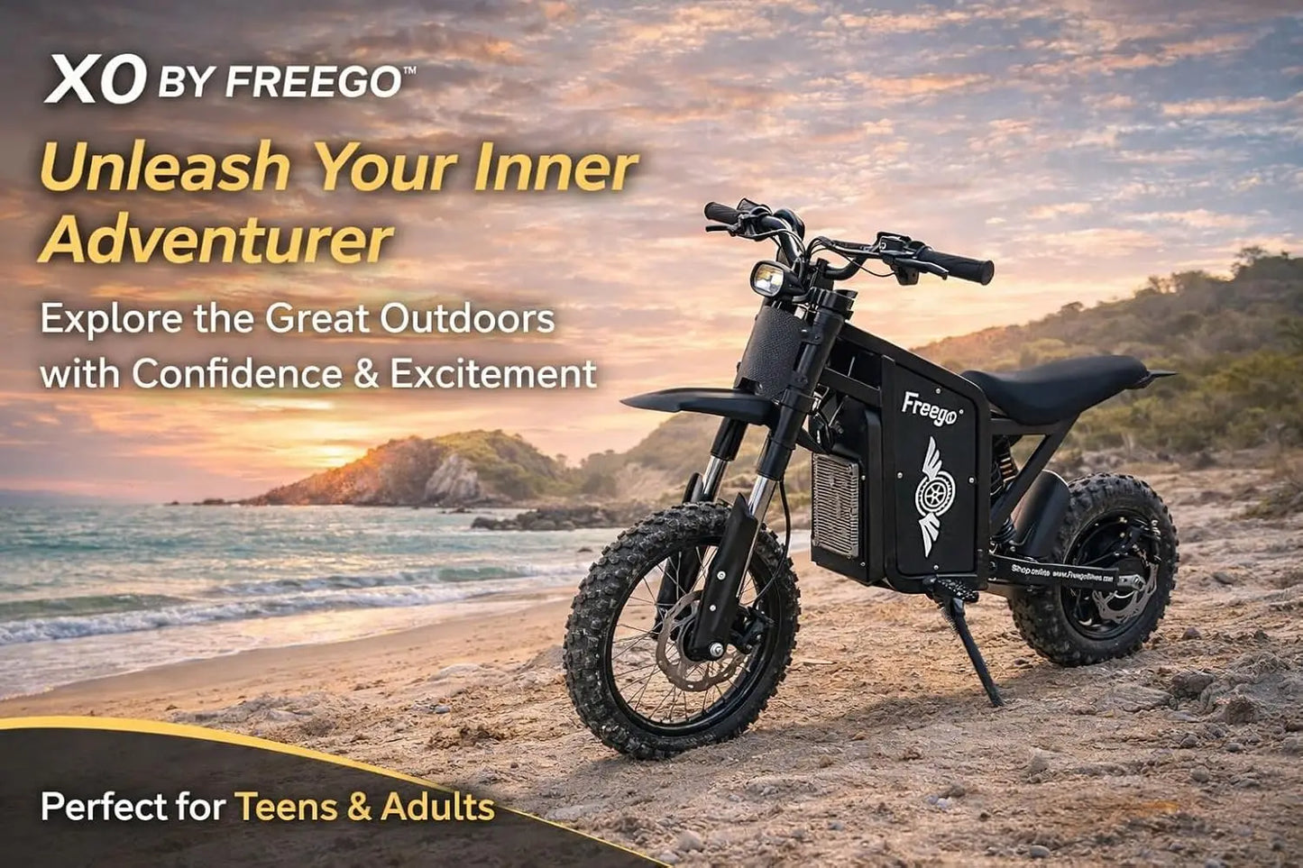 Freego X0 Electric Dirt Bike 3600W 60V With Dual Hydraulic Disc Brakes