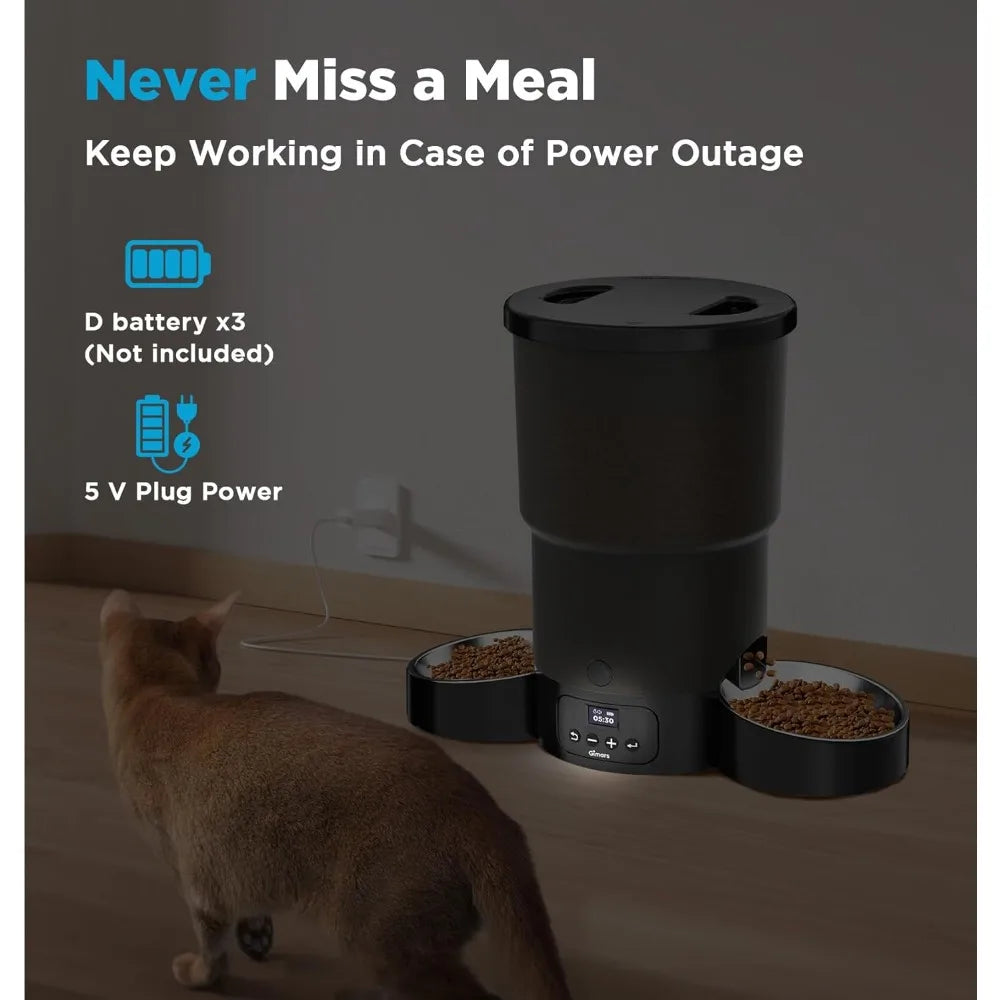 5L Automatic Cat Feeder for Multiple Pets with Programmable Meals - Antland Marketplace