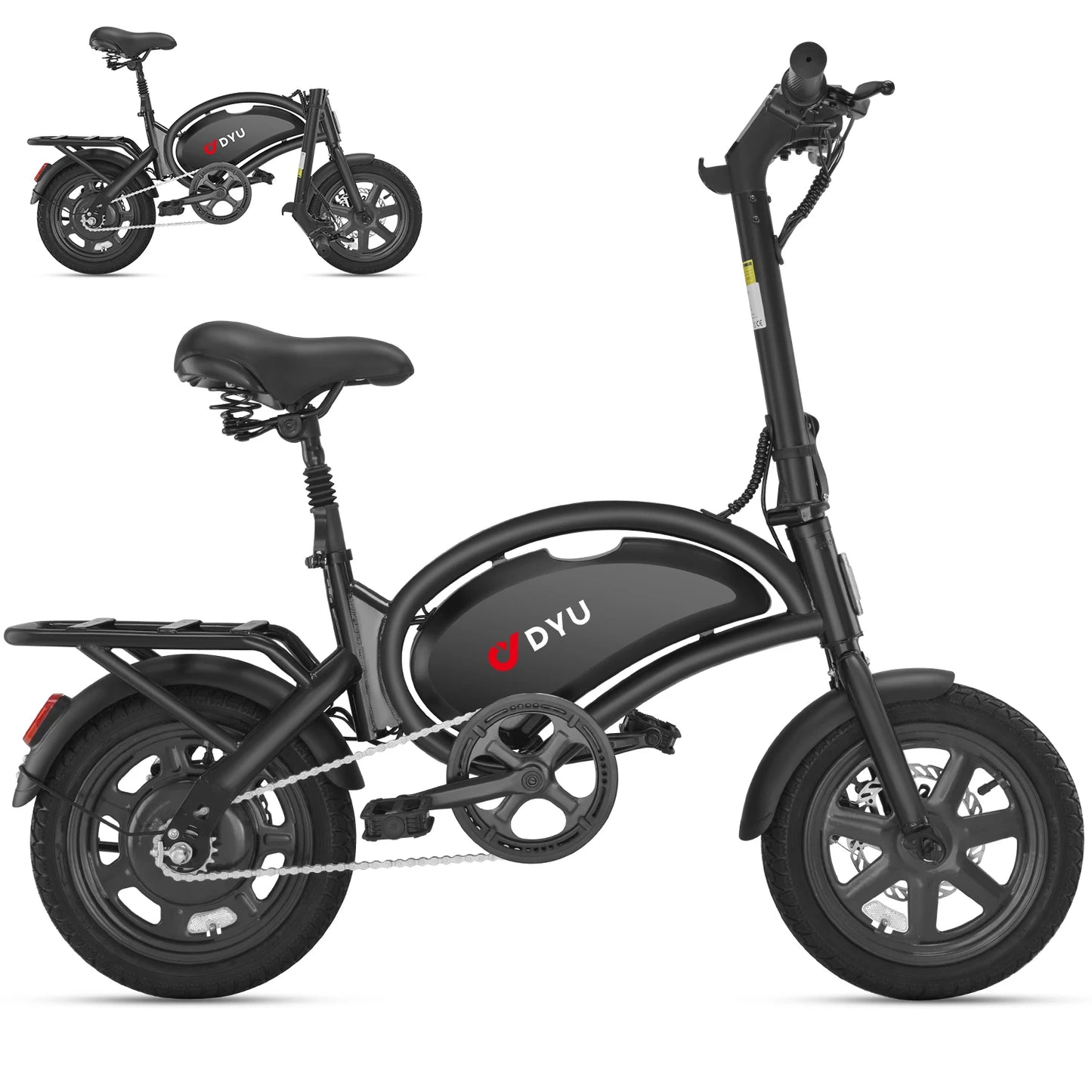 DYU D3F MINI Electric Bike 500W Peak Motor 36V 7 8Ah Battery 14 Inch City