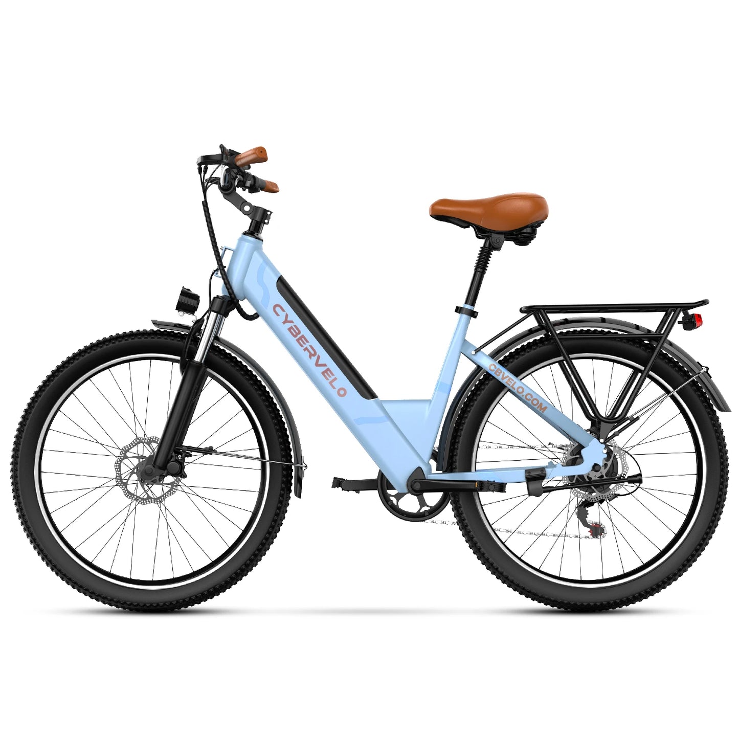 26 Inch Step Thru Electric Bicycle EK2 With Removable Lithium Battery 1000W