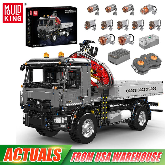 Mould King 19016 RC Truck Mounted Crane Building Block Set