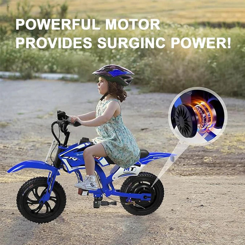 AOVOPRO 25V Electric Dirt Bike For Kids 3 To 10 200W