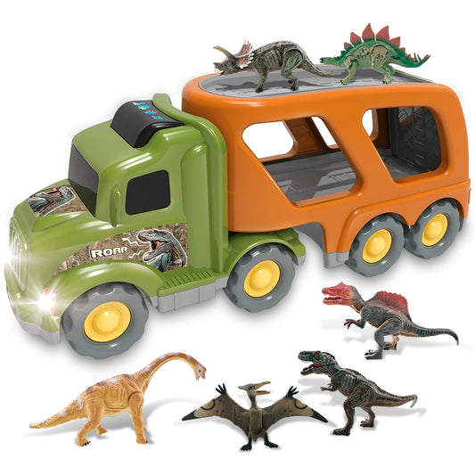 Dinosaur Transport Truck For Kids 3 6 Years T Rex Dino