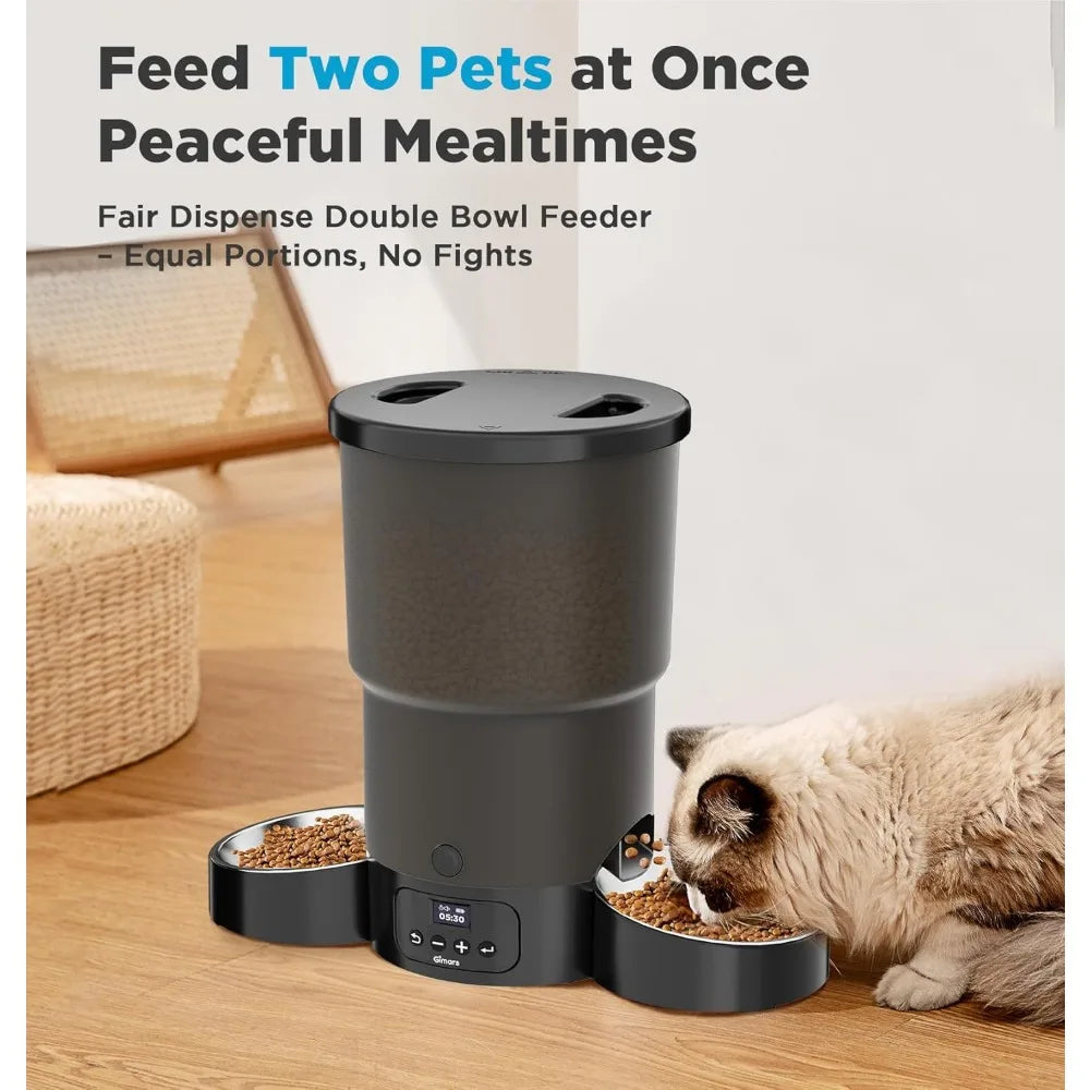 5L Automatic Cat Feeder for Multiple Pets with Programmable Meals - Antland Marketplace