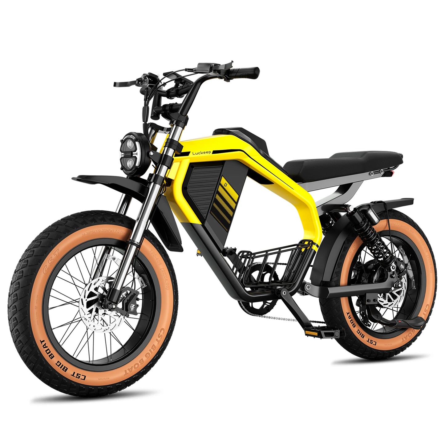 Luckeep M5 Max 2000W Electric Fat Tire Bike 52V Battery