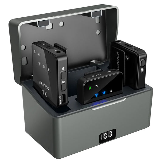 Vernee V3 Wireless Microphone – 180m Range Noise Cancellation - Antland Marketplace