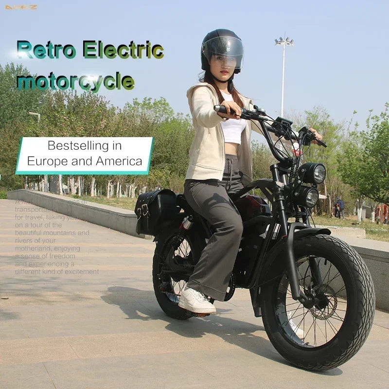 AKEZ Electric Bicycle 1500W 48V Fat Tire Mountain Bike - Antland Marketplace