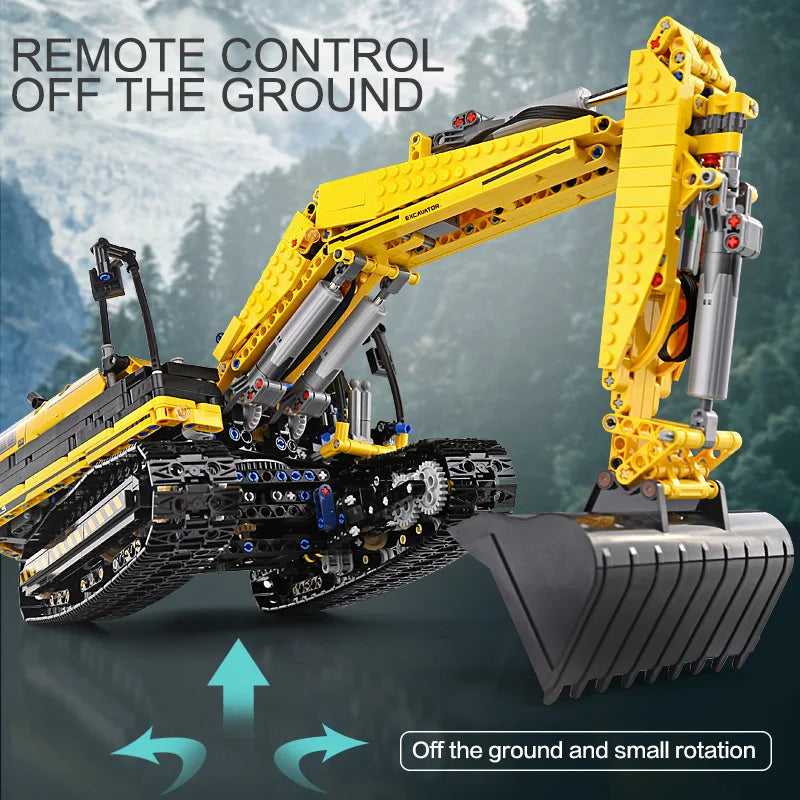 Mould King 13112 Motorized Excavator Building Block Set