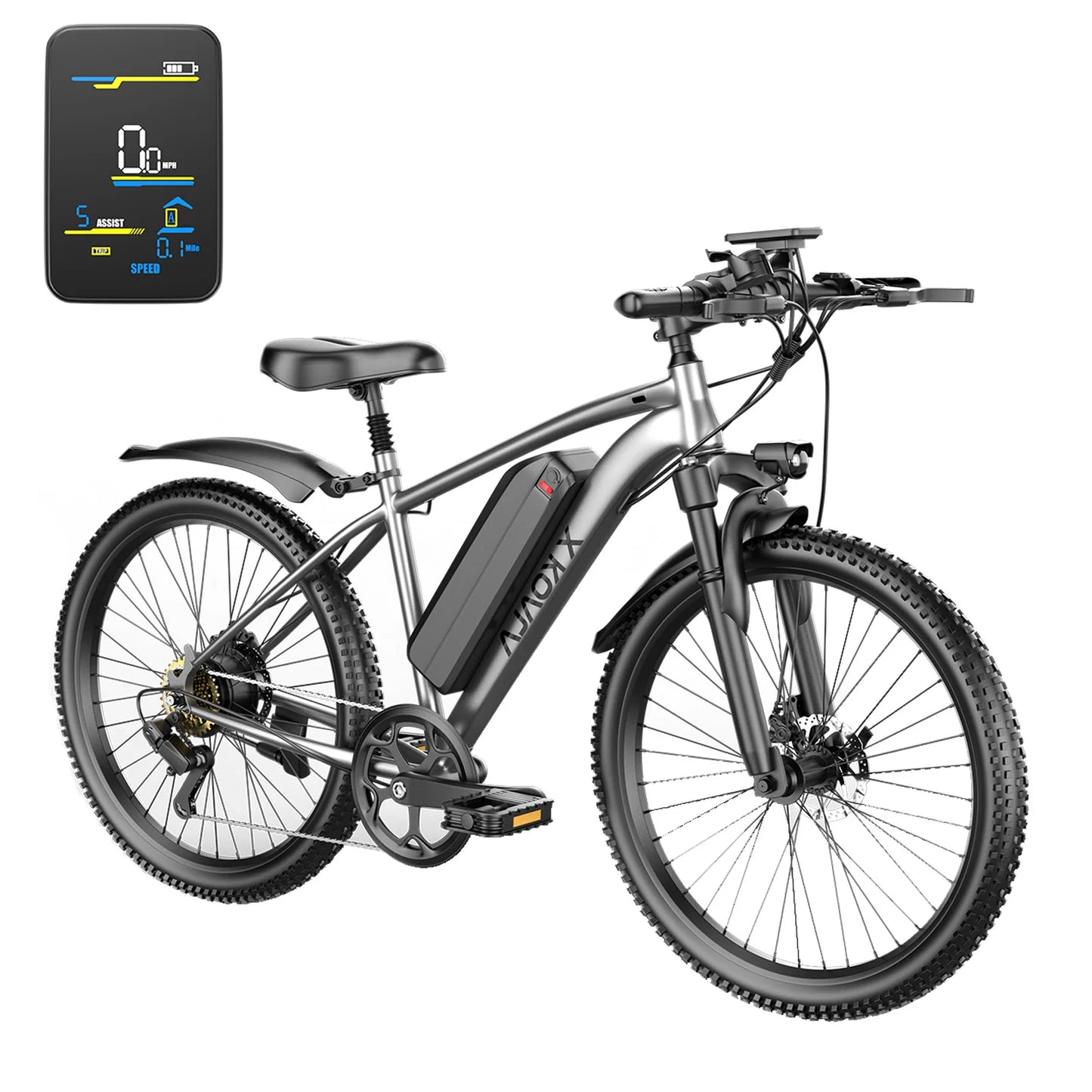 26 Inch Electric Bike For Adults 1000W Peak Motor 25MPH Commuter Ebike