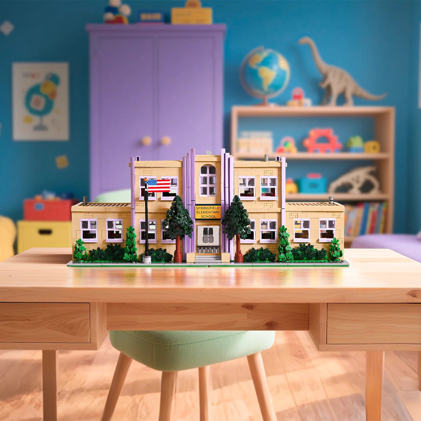 Springfield Elementary Blocks Street View Set 8 Figures