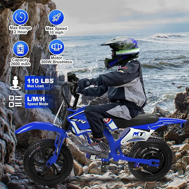 AOVOPRO 25V Electric Dirt Bike For Kids 3 To 10 200W