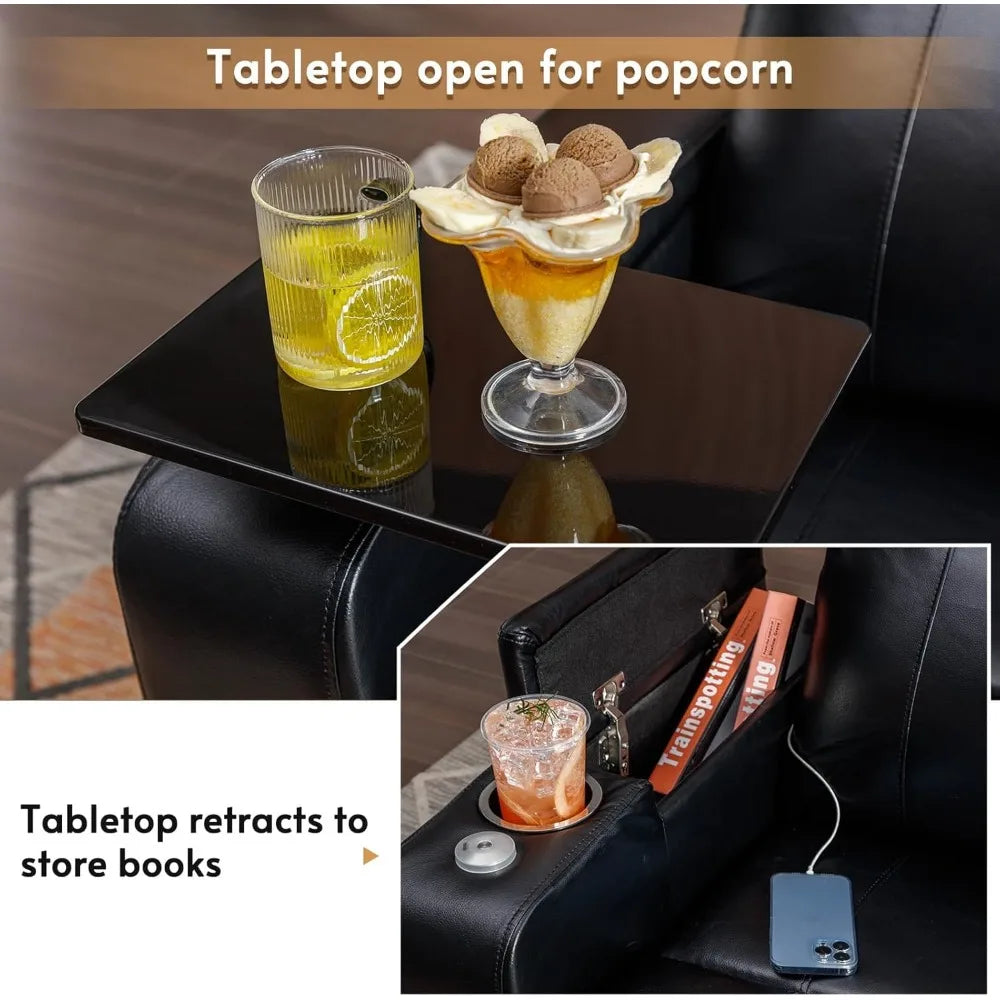Power Recliner Chair with USB Ports and Swivel Tray Table - Antland Marketplace