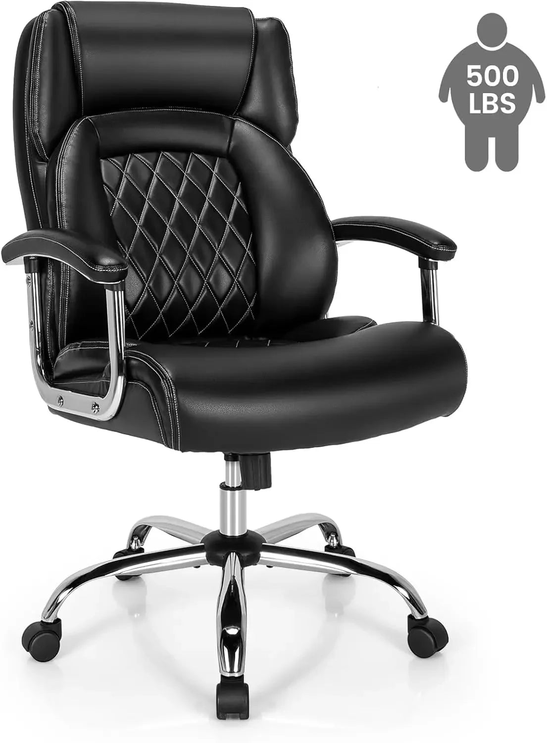 Big and Tall Executive Office Chair 500LBS Adjustable Comfort - Antland Marketplace