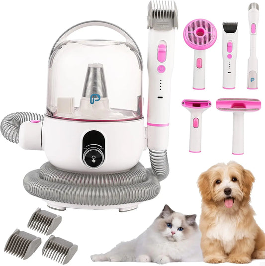 3 In 1 Pet Grooming Vacuum Dryer And Clippers Kit For Dog Hair Cats And More Fur Care