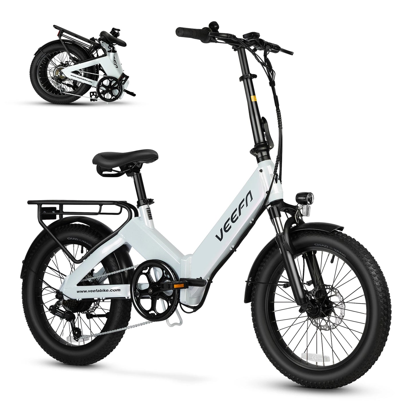 VEEFA F1 750W Electric Bike Foldable 60 Mile Range Commuter