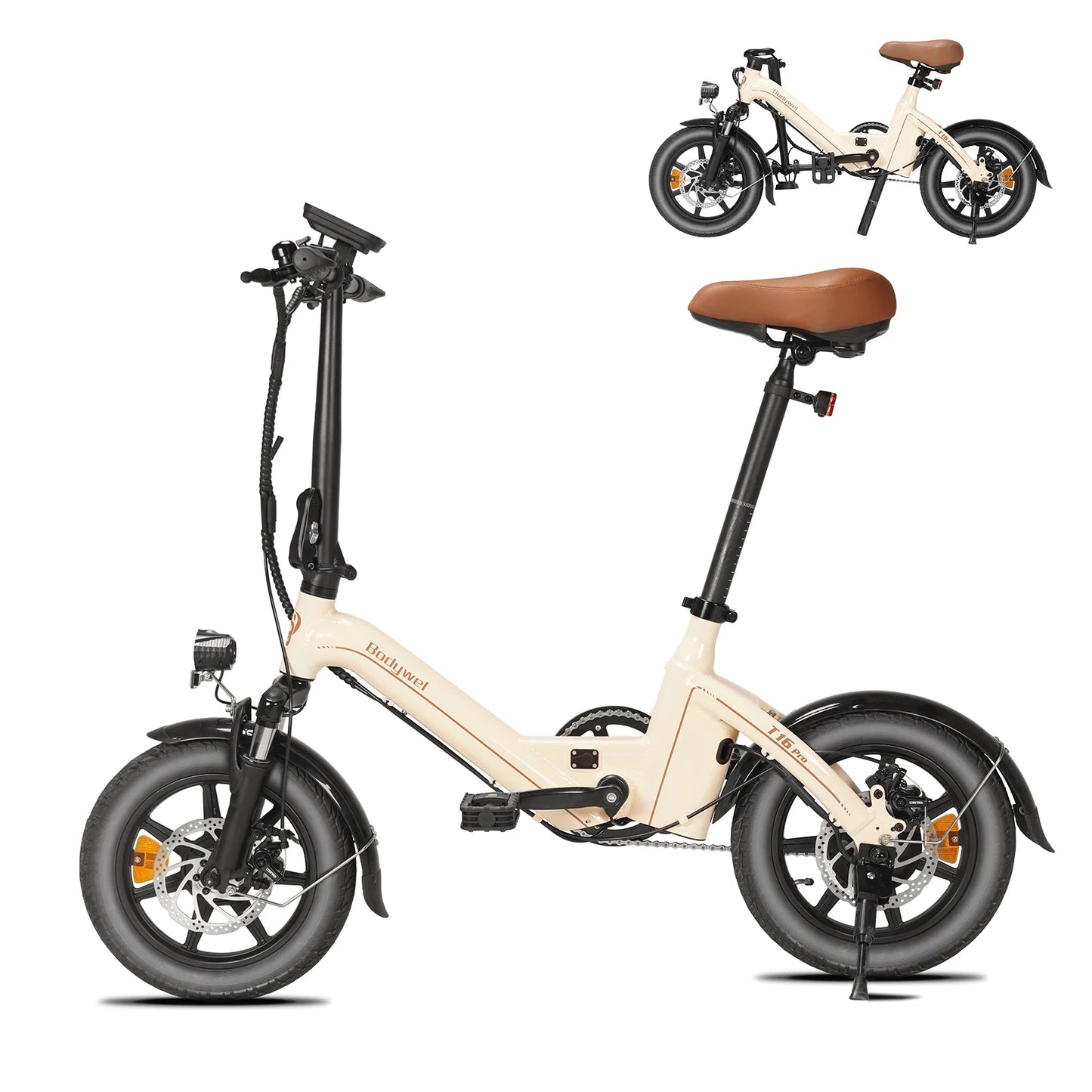 Bodywel T16PRO 14 Inch Foldable Electric Bike 250W 36V City E Bike