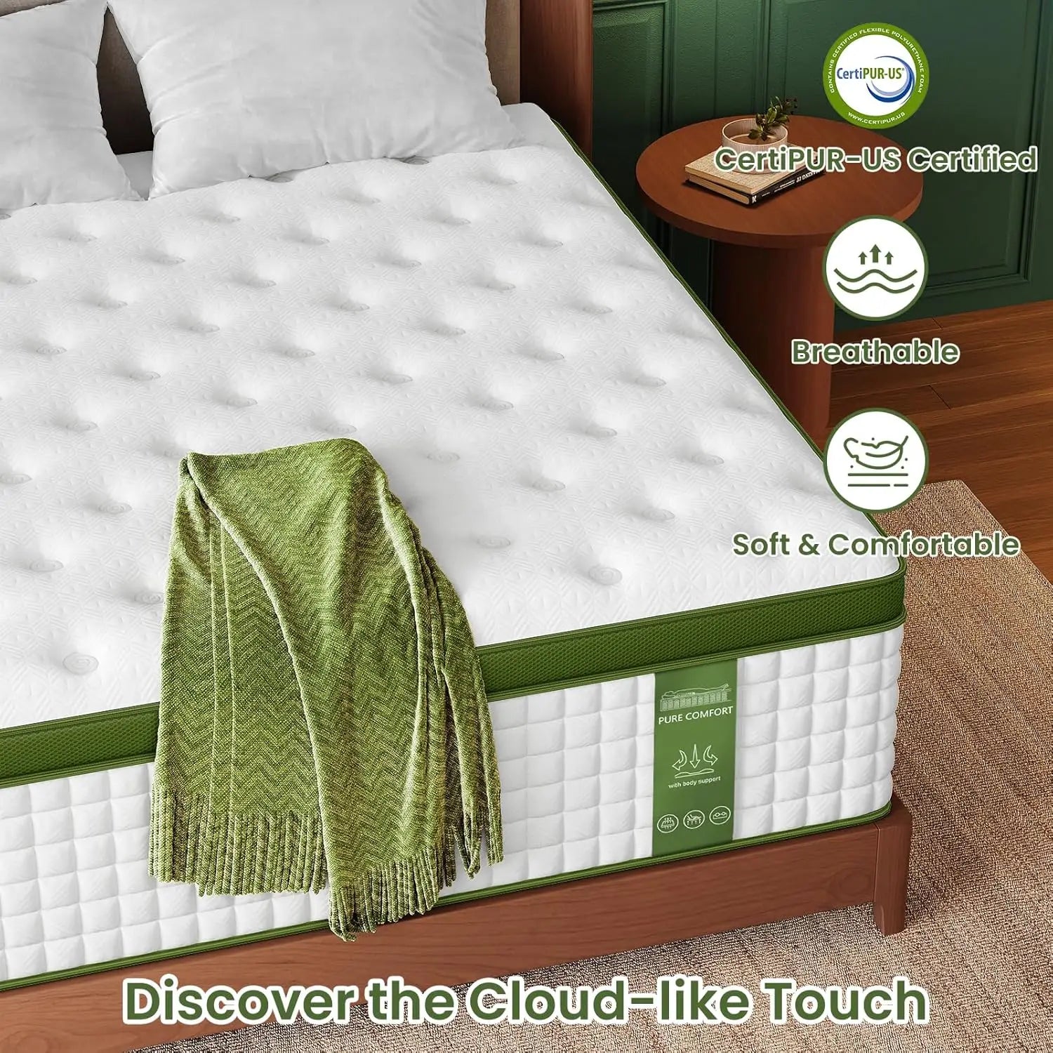 BedStory Hybrid Mattress with Gel Foam and Pocket Springs - Antland Marketplace