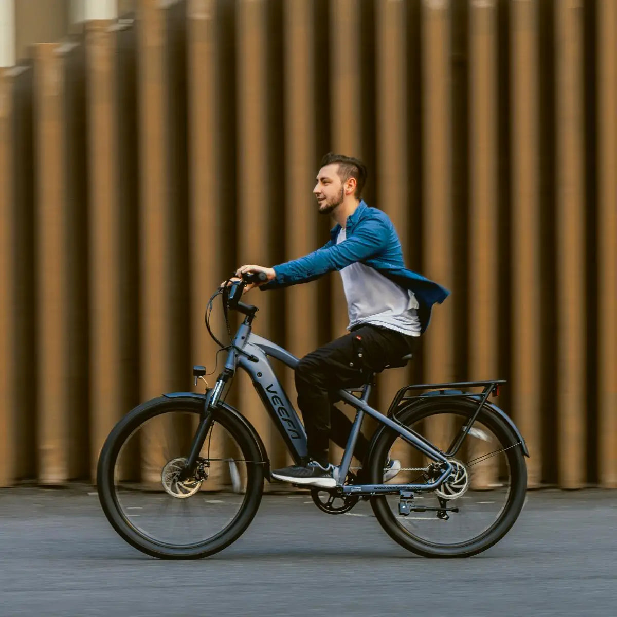 VEEFA Peak 1000W Electric Bike For Adults 27.5in 48V Removable Battery